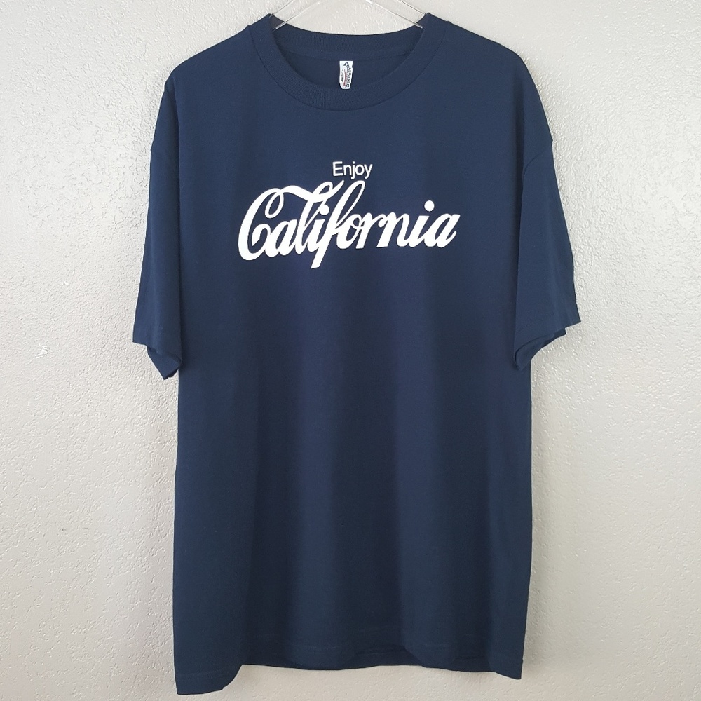 Alstyle Enjoy California Navy Graphic T Shirt XL - Picture 1 of 8